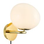 DFTP by Nordlux Shapes Applique Murale Métal et Verre Laiton | Convient pour E14