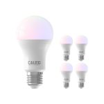 Lot 5x Calex Smart Tuya Wifi E27 Poire 8.5W 806lm - 822-840 Variable Blanc | RGBW - Dimmable - Équivalent 60W