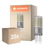 Lot 20x Ledvance Performance LED Capsule Claire G9 4.4W 600lm - 827 Blanc Très Chaud | Dimmable - Équivalent 48W