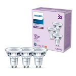 Lot 3x Philips Spot LED GU10 PAR16 4W 275lm 36D - 840 Blanc Froid