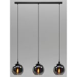 Eglo Suspension Luminaire Ariscani Acier Noir | Convient pour 3x E27