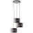 Brilliant Tyas Suspension Luminaire Métal Noir Dorée | 520mm - Convient pour 3x E27