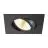 SLV New Tria 68 Spot Aluminium Noir Carré 8.3W 750lm 38D - 930 Blanc Chaud | Diamètre 68mm - Meilleur Rendu Des Couleurs - Dimmable 
