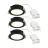 Lot 3x Nordlux Downlight Olea Noir 4.4W 345lm 110D - 930 | 68mm - IP65 - Meilleur Rendu Des Couleurs