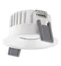 Ledvance Spot LED Fix Aluminium Blanc 8W 680lm 36D - 930 Blanc Chaud | Diamètre 68mm - IP44 - Meilleur rendu des couleurs - Dimmable