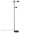 Nordlux Clyde Lampadaires Salon Métal Noir 8W 350lm - 827 Blanc Très Chaud | 3 Niveaux De Gradation Dimmable