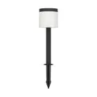 Eglo Piquet Lumière Pantete Solar Noir 7W 830lm - 830 Blanc Chaud | IP65 - Détecteur De Mouvement